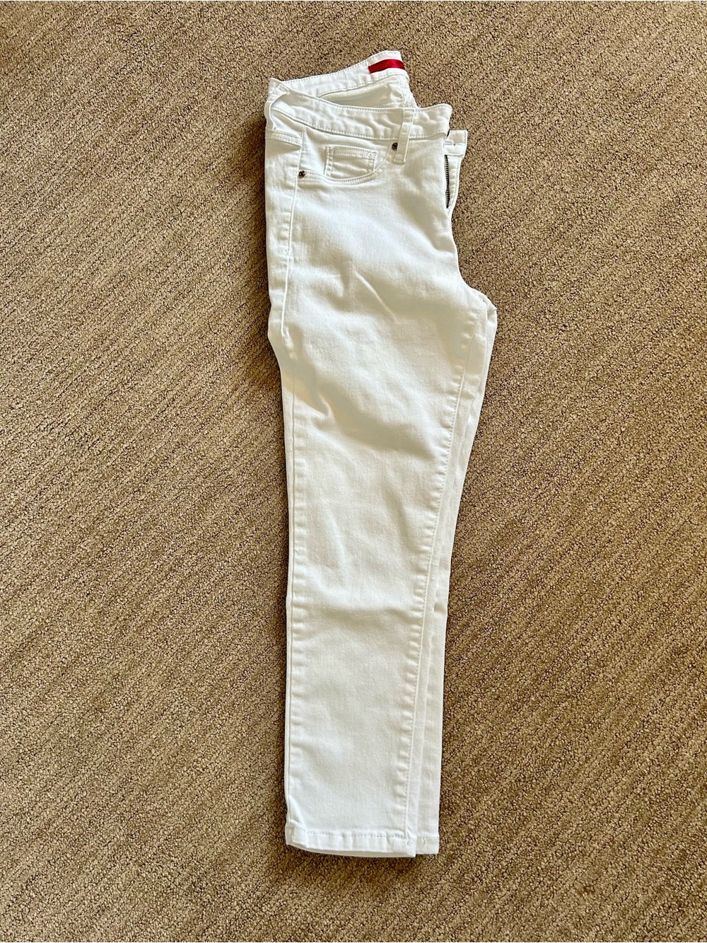 Jennifer Lopez White Slim Jeans